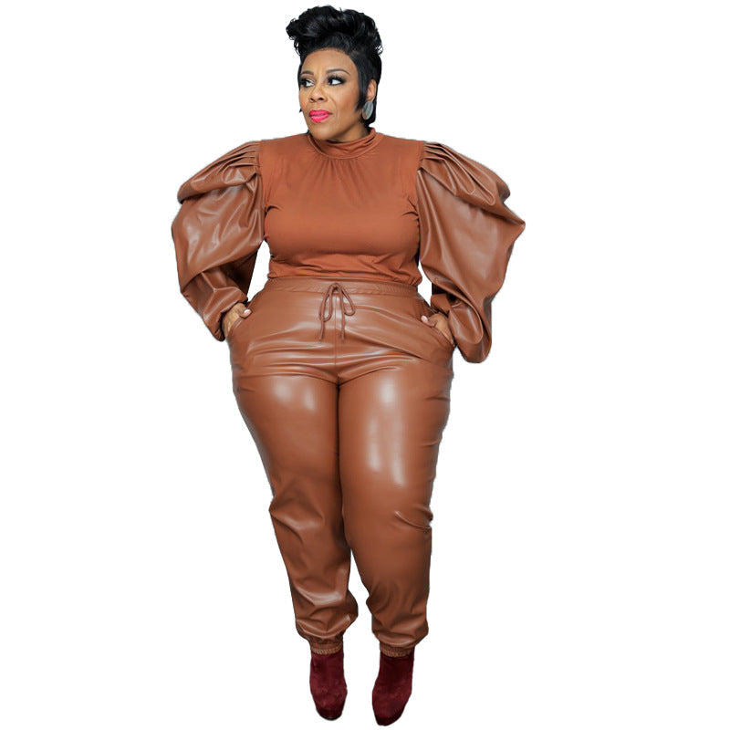 Stitching Coating Trendy Casual Suit