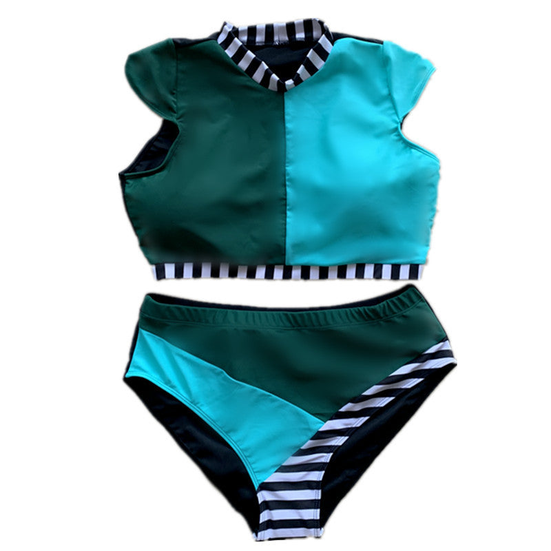 Multi Color Mosaic High Waist Bikini Swimwear