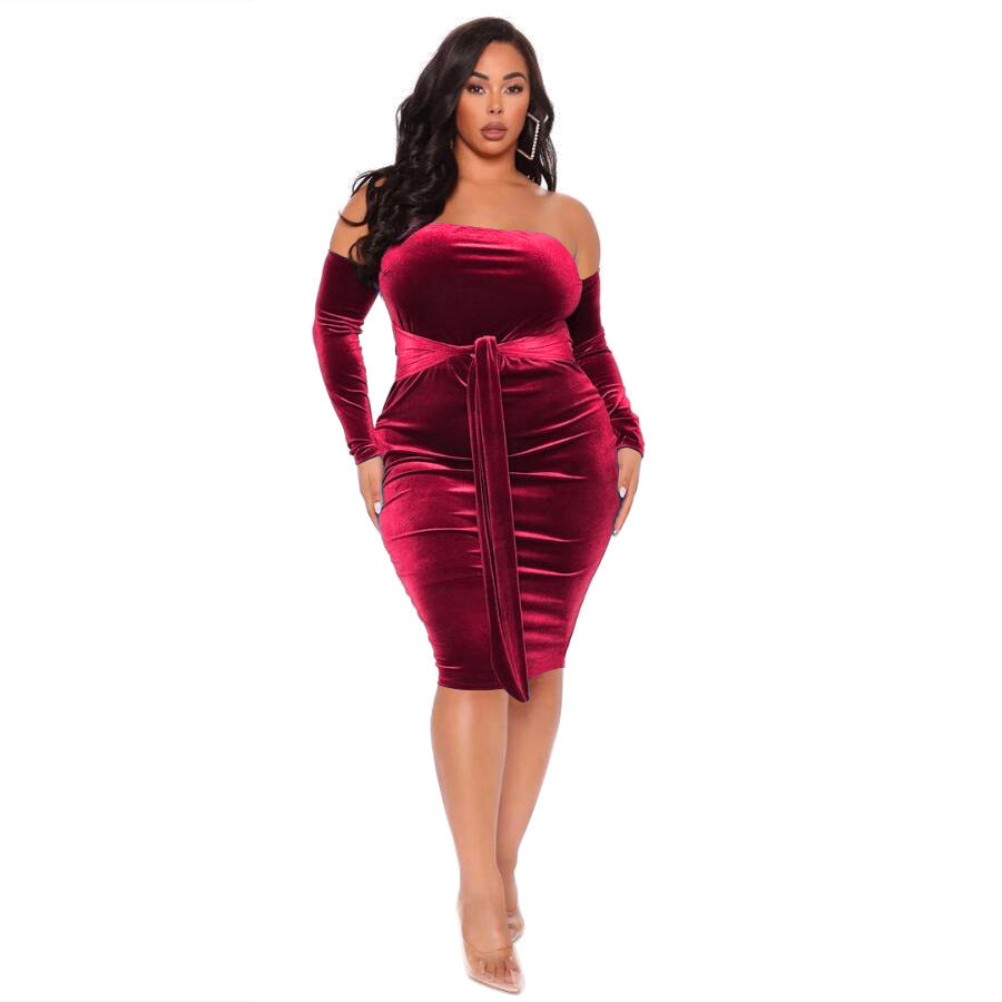 Sexy off-Shoulder Bandage Nightclub Dress