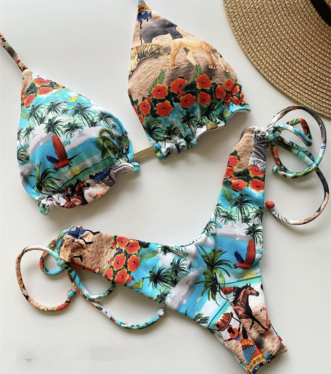 Floral Vintage Bikini Sexy Swimwear