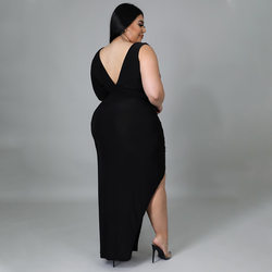 Sexy Hollow Out Cutout Single Sleeve Maxi Dress