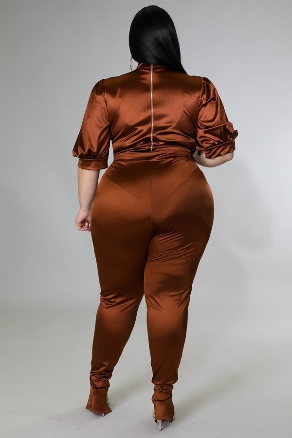 Turtleneck Trousers  Body Shaping Two-Piece Suit