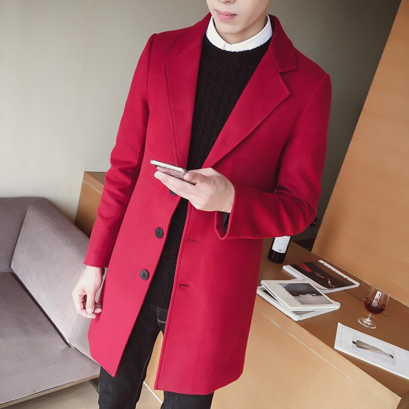 Classic Trench Slim Fit Men Coat