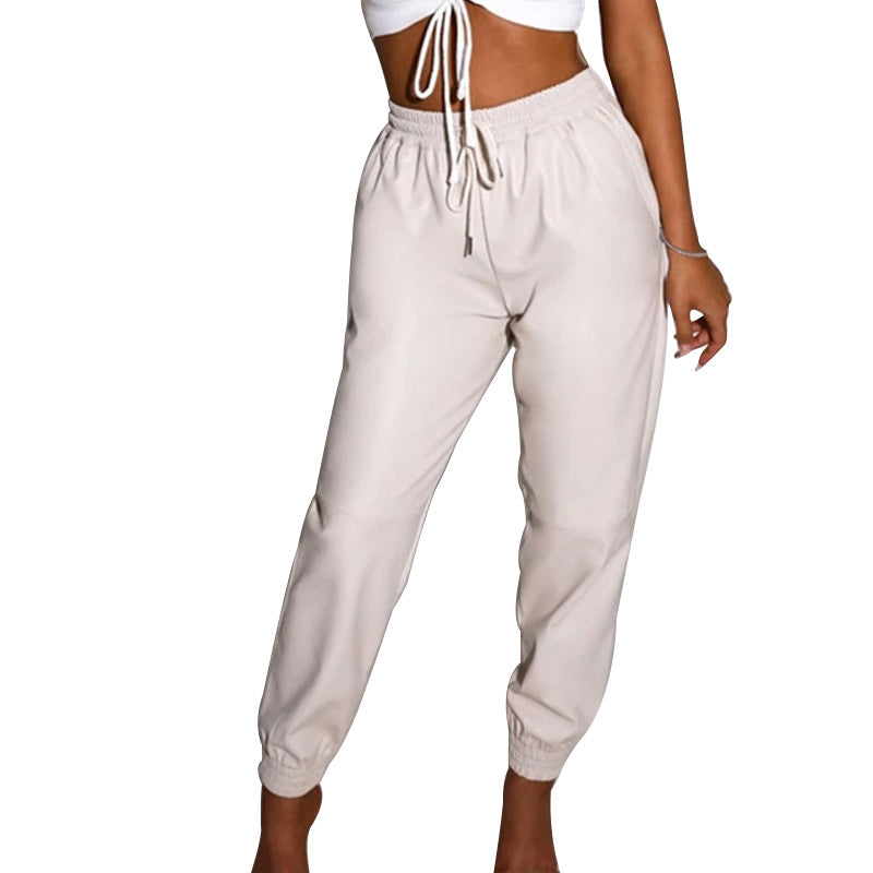 Spring Elastic Waist All-Match Casual Harem Pants